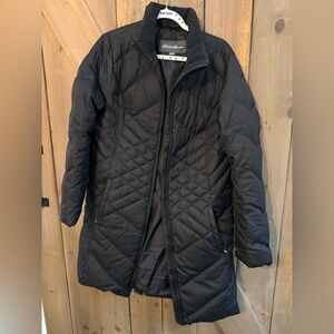 Eddie Bauer black quilted parka jacket